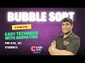 Master Bubble Sort in Just 5 Minutes Easy Tutorial with animation for Beginners for ISC and ICSE