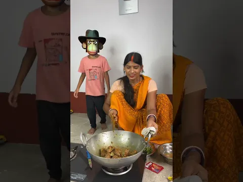 bandar mama pahan pajama || chicken party 👌👌💥💥 #funny #shortsviral