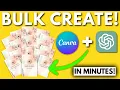 How To Use Canva ChatGPT to Bulk Create Affirmation Cards to Sell Online Perfect for Etsy