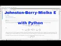 Python - Johnston-Berry-Mieke E effect size for Gof
