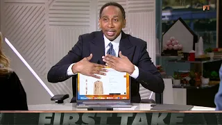 Stephen A EXPOSES Molly Qerim for her laptop browsing on First Take
