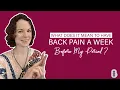What does it mean to have back pain a week before your period