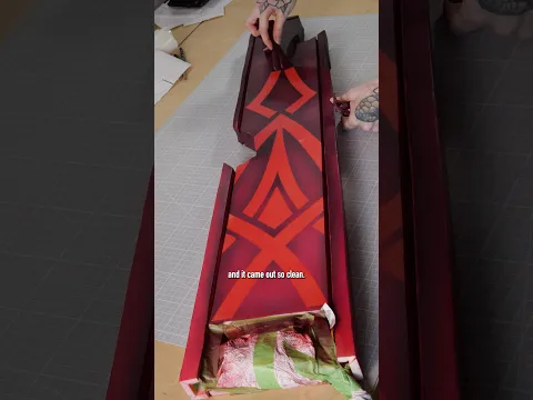 Making Malevola‘s glowing sword #dispatch #cosplay