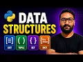 Python Data Structures in 6 Minutes List Tuple Set Dictionary Explained