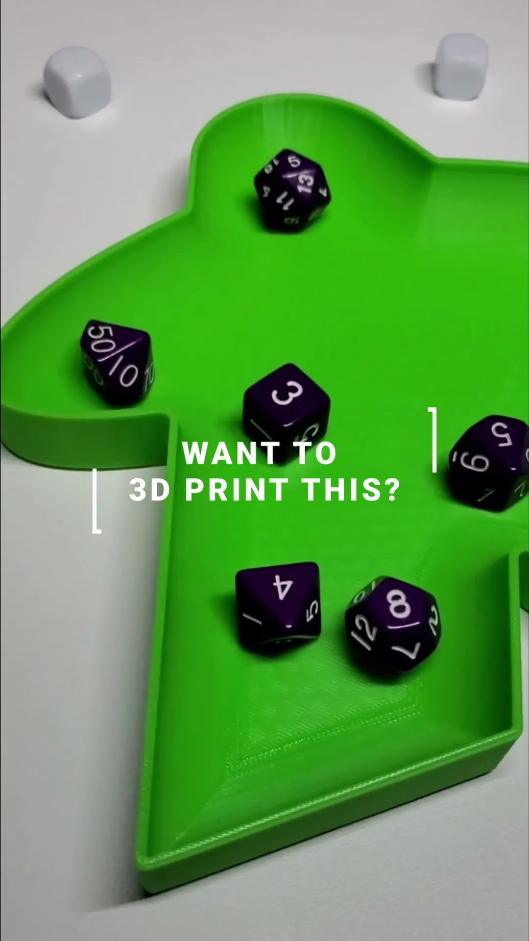 Meeple dice tray / trinket tray | Board game room decoration
