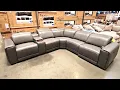 AIDEN IVY KARSON LEATHER POWER RECLINING SECTIONAL - We shop at Costco