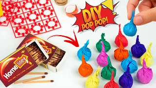 How To Make POP POP Crackers From Matchsticks | 100% Working Pop it Candy