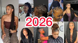 2026 Best New Cornrows Braids Hairstyles Compilation For All African Black Women so stylish