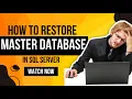 How to Restore the Master Database While SQL Server Instance is Online
