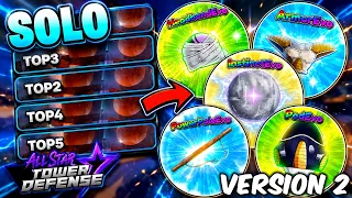 How To Solo TOP Raids TOP 1-5 v2 in All Star Tower Defense Roblox