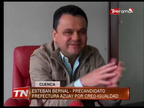 Esteban Bernal Precandidato prefectura Azuay por CREO-Igualdad