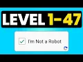 I'm not a Robot (Neal.fun) - All Levels Solution Walkthrough
