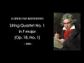 BEETHOVEN String Quartet No. 1 in F major (Op. 18, No. 1) Score