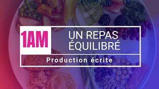 A Balanced Meal Written Production 1AM An Expression About A Balanced Meal For The First Year O 