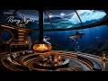 8 Hour | Luxury Underwater Lounge, Rain Above * Fireplace * Ocean Ambience for Sleep & Relaxation