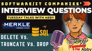 SQL Server Interview Question DELETE vs TRUNCATE vs DROP codewithabby 2026
