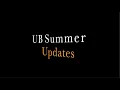 UB Summer 2021 Dates Update