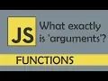 What exactly is the arguments object in JS
