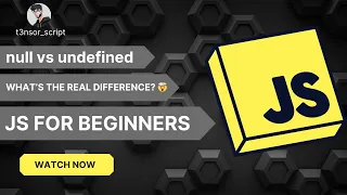 null vs undefined - What s the REAL Difference JavaScript t3nsor