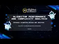 ALGORITHM PERFORMANCE AND COMPLEXITY ANALYSIS GROUP 9 CSF20203