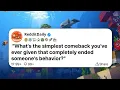 What s the simplest comeback you ve ever given that completely ended someone s behavior
