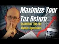 Trucker Tax Tips How Owner Operators Can Maximize Return
