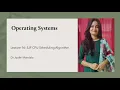 Operating Systems Lecture SJF CPU Scheduling