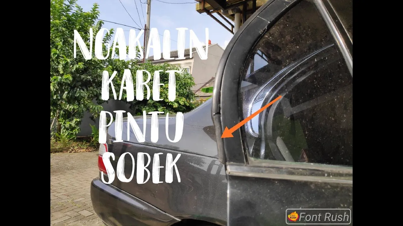 Cara memasang karet pelipit pintu kaca mobil