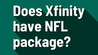 Does Xfinity have NFL package
