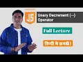 JavaScript Unary Decrement -- Operator How To Use JavaScript Unary Operators