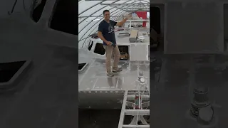 DIY Aluminum Catamaran Build 🛠️#aluminum