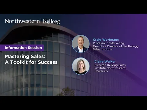 Information session on Kellogg Executive Education’s Mastering Sales program