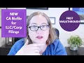 First Look at CA New Online Filing System Walkthrough of the NEW California Bizfile Online
