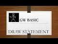 Draw statement in GW BASIC How to use Draw statement in gw basic Draw statement ka istamal