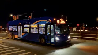 MTA NYCT Bus Blue Striped XD60 Q44 2023 New Flyer XD40s on the Q50 Throgs Neck Shopping Center