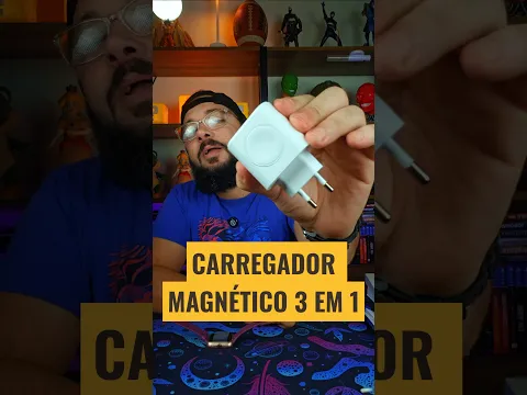 Carregador magnético 3 em 1 #carregador #carregadormagnetico #carregadorapple #Apple