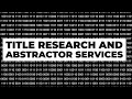 DataTree Hacks How to Do Title Research and Hire Abstractor Services
