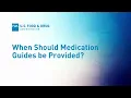 Medication Guides Distribution Requirements for Health Care Professionals