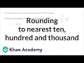 Rounding to nearest ten hundred and thousand