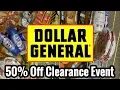 Dollar General 50 OFF CLEARANCE EVENT 50 Items for 6 SO MUCH FREE STUFF