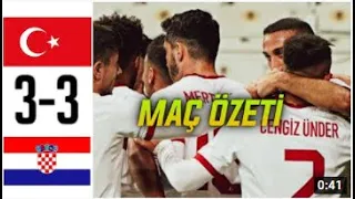 Turkiye 3 - 3 Hirvatistan Mac Ozeti 11 10 2020