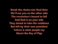 Civil War - Bay Of Pigs(lyrics)
