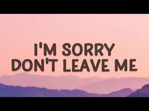 Download MP3 SLANDER - I'm sorry don't leave me I want you here with me (Lyrics) | Love Is Gone