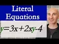 Literal Equations Solving for a Variable