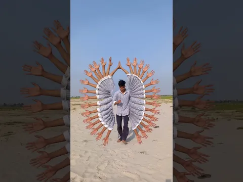 Multiple hands body parts with Jai Mahakali 🙏❤️ song & eating laddu #mahakali #vfx