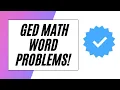 GED Math Word Problems - EASY