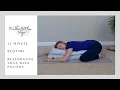 25 minute bedtime restorative yoga with pillows