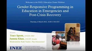 Gender-Responsive Programming in EiE and Post-Crisis Recovery Part 1