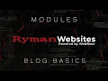 Ryman Website Module Tutorial - Blog Basics