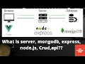 Part 6 What is server mongodb Express Node js Crud Api Easy explanation
